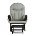 Baby Relax Huntington Glider Rocker with Storage and Ottoman, Espresso