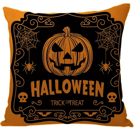 

Deals of the Day Clearance! NQWZTIU Halloween Linen Pillow Case Pillow Case Sofa Cushion Cover For Home For Car for Halloween Indoor and Outdoor Decoration