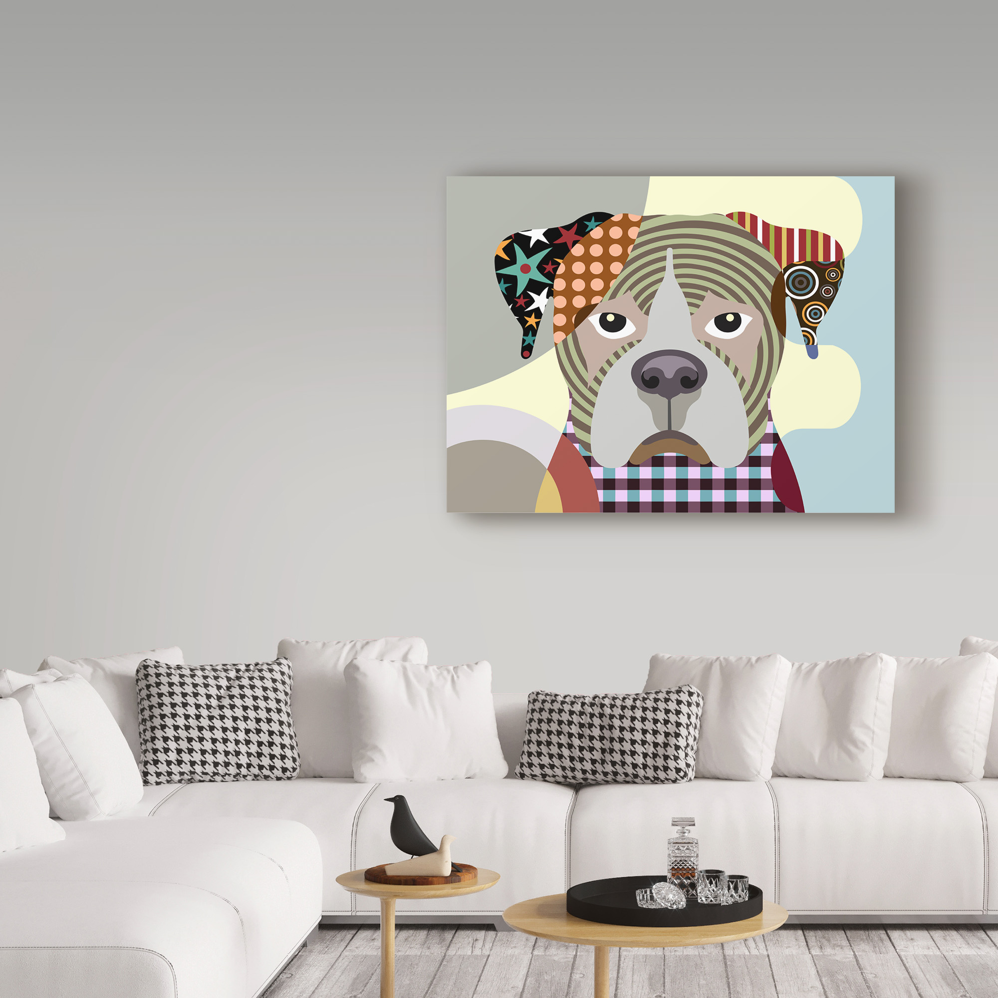 Trademark Fine Art 'Boxer Dog' Canvas Art by Lanre Adefioye