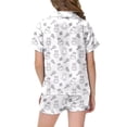 thumbnail image 3 of MIASHUI Ensemble de Vêtements de Maison Peints à la Main Drôle de Pâques Pyjamas Confortables, Blanc, 6-7 Ans, 3 of 4