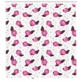 thumbnail image 3 of Ambesonne Romantic Shower Curtain, Rose Motifs with Dots Art, 69"Wx70"L, Pink Dark Magenta, 3 of 3