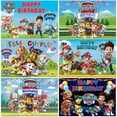 thumbnail image 2 of Fondo de fotografía para fiesta de cumpleaños de Paw Patrol, decoración para el primer baby shower de niños, pancarta con foto de cachorro, 2 of 5