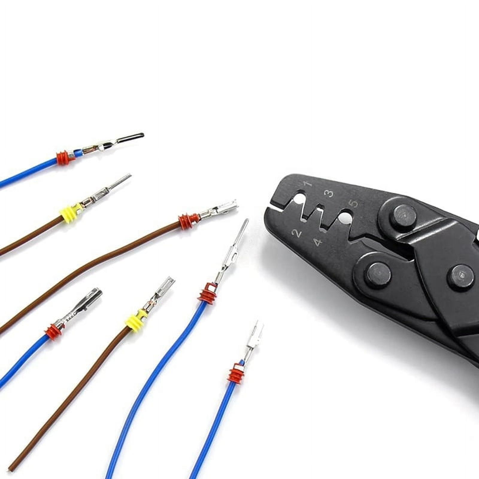 340Pcs 1/1.5/1.8/2.2/2.8/3.5mm Terminal Pins Wire Harness Pin Male Female Automotive Electrical Connector Kit Car Wire