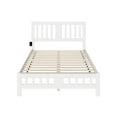 thumbnail image 3 of AFI Tahoe 14" Full Wood Platform Bed with Slatted Headboard and Footboard, White, 3 of 6
