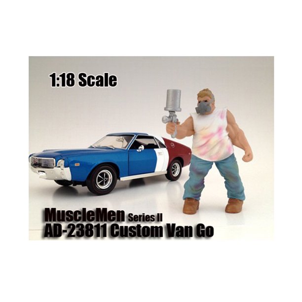 American Diorama Musclemen Custom Van Go Figure pour les Modèles à l'Échelle 1:18