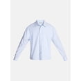 thumbnail image 5 of No Boundaries Boxy Cropped Fit Oxford Shirt with Long Sleeves, Men's XS-5XB, 5 of 6