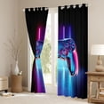 thumbnail image 3 of jejeloiu Cartoon Gamepad Black Out Curtains,Modern Video Games Curtains Pack of 2 (42x63 Each) For Console Gamer, 3 of 6
