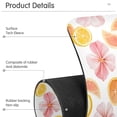 thumbnail image 4 of Yayeee Faucet Mat for Kitchen Sink 14.7" Diatomite Long Splash Guard Pad, Floral Orange, 2 Pack, 4 of 7