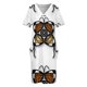 thumbnail image 3 of Vestido de cóctel con bolsillo suelto para mujer ropa de noche de verano mandala mariposa, 3 of 6