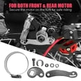 thumbnail image 4 of ARCADORA Silver Metal Electric Bicycle Torque Arm 2Pcs Universal Front Rear Installation For E Bike Motor Axle Dropout Protection, 4 of 9