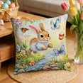 thumbnail image 6 of Pillow Covers 18x18, Easter Decorations Throw Pillow Covers, Spring Decor for Home Bedroom Couch Cushion Cover, Multicolor, 6 of 7