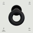 thumbnail image 2 of Bouchons d'Oreilles Sommeil - Noir - ultra Doux, silicone flexible Réutilisable protection Auditive pour Réduction de Bruit et Vol, 2 of 4