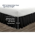 thumbnail image 5 of SGI Bedding 18 Inch Ruffled Bed Skirt | Microfiber Bed Skirt | Fade Resistant, Wrinkle Free, Anti-static, Decorative, Extra Storage Space, Clutter-Free |California King, Black, 5 of 8