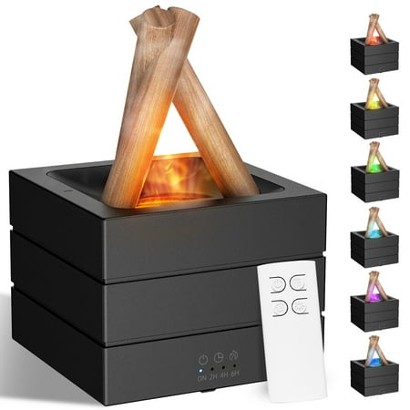 Essential Oil Diffuser with Remote Control, Aromatherapy Diffuser Aroma Diffuser with Timer Cool Mist Humidifier for Bedroom, Hotel Spa Yoga Room, Waterless Auto Shut-off,7 Colors Lights Changing