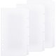 thumbnail image 1 of 50 separadores de carpeta de 5 pestañas, hojas sueltas de plástico con encuadernación de disco, hojas divisorias de índice, separadores de cuaderno blancos., 1 of 9