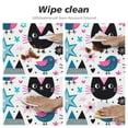 thumbnail image 4 of PIKWEEK Cute Cartoon Animals Round Fitted Polyester Tablecloth with Elastic Edged, for Home Kitchen Restaurant Dining Tables, 4 of 7