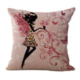 thumbnail image 1 of Mefallenssiah 1Pc the Little Girl Flowers Is Lovely and Rural Windpeach Skin Velve Pillowcases, 1 of 1