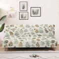thumbnail image 3 of Xixirimido Futon Slipcover for Armless Couch Stretchy Sofa Bed Cover Soft Elastic Couch Cover Machine Washable Furniture Protector, Tree Leaf, 3 of 8