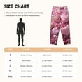 thumbnail image 3 of Wukai Pink Glitter Heart Candy Women Pajama Pants Comfy Stretch Drawstring Palazzo Wide Leg Lounge Pant Comfy Sleepwear Yoga Pants-Large, 3 of 6