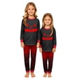 thumbnail image 3 of Matching Halloween Pajamas for Family Party Sleepwear Nightwear Long Sleeve Cute Funny Pumpkin Face 2 Piece Sets Casual Trendy Matching Holiday Pajamas Kids 7-8 Years, 3 of 5