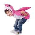 thumbnail image 1 of Coskidz Disfraz de tiburón infantil con capucha multicolor para Halloween (S, rosa) Coskidz Coskidz, 1 of 2
