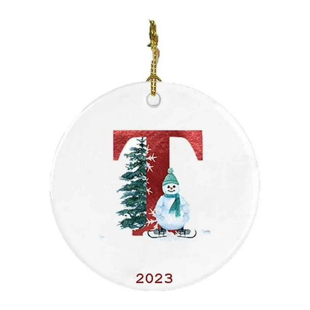 Fiudx Colgante de Muñeco de Nieve Navideño 2023, Diseño Acrílico Artesanal, Decoración Colorida para Coche, Accesorio para Oficina y Hogar, Regalo Perfecto para Las Fiestas, Tamaño 7 X 0,4 Cm
