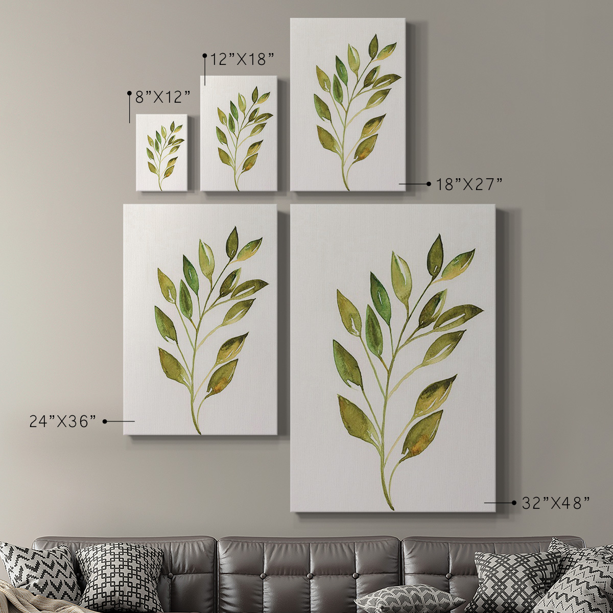 Single Twig I Premium Gallery Wrapped Canvas - Ready to Hang