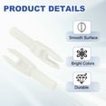 thumbnail image 3 of Uxcell Archery Arrows Nocks, Plastic Insert Arrow Nock Replacement Arrow Tails for Hunting Shooting Compound Recurve White, 3 of 7