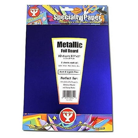 Metallic Foil Board Gold & Silver 8.5X11