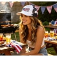 thumbnail image 6 of ShaoXinWan Mens 250th Anniversary Patriotic Trucker Hat,Flag Embroidery Breathable Mesh Back Cap,Adjustable Snapback Casual Hat for Outdoor Daily Wear, 6 of 6