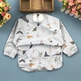 thumbnail image 1 of Babero de alimentación impermeable de manga larga para niños, paño de delantal para comer, protege la ropa del bebé en , fácil de nimal M Baoblaze babero de manga larga, 1 of 7