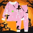 thumbnail image 2 of SJLDQY Halloween Girls Pajama Sets Long Sleeve Shirts Pants 2 Piece Pj Sets Hallowmas Printed Sleepwear Comfy Loungewear Sets for Girls, 2 of 3