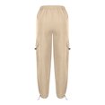 thumbnail image 5 of UVEASISHA Baggy Cargo Pants for Women Casual Parachute Pants Vintage Streetwear Trousers with Multi Pockets Ahorros de verano Khaki XXL, 5 of 7
