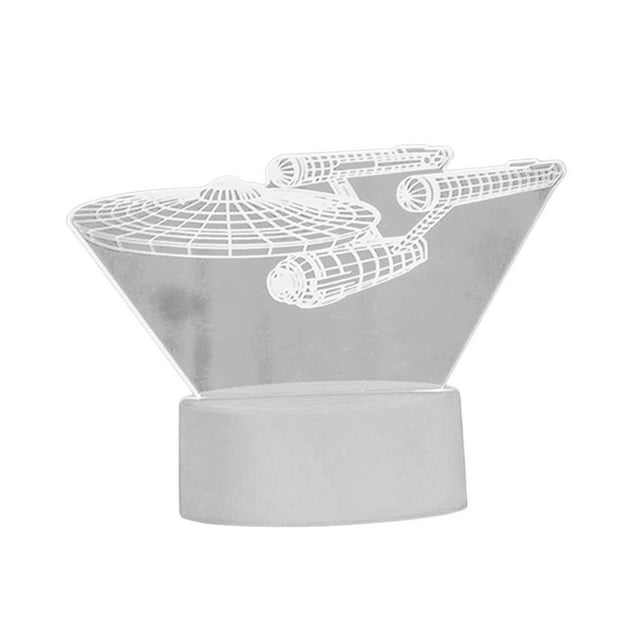 Lámpara de mesa con luz nocturna LED acrílica 3D para niños, decoración del hogar y el dormitorio. Dirigible