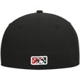 thumbnail image 4 of Men's New Era Black Wisconsin Timber Rattlers Authentic Collection Team Alternate 59FIFTY Fitted Hat, 4 of 5