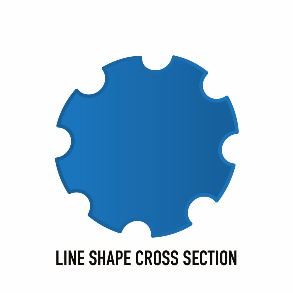 SHAKESPEARE 0.065" x 50' All Purpose Trimmer Line - Blue, Gear-Shaped (1 Count)