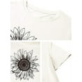 thumbnail image 2 of XCHQRTI Sunflower Shirts for Women Graphic Short Sleeve Tshirts Casual Summer Tee, 2 of 7