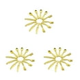 thumbnail image 1 of serony 12 Pcs Assiettes Miniatures Réalistes Apparence Élégante Fourche Exquise Vaisselle Modèle Mini-Maison Accessoires Significatif Cadeau B-Gold 3Set, 1 of 6