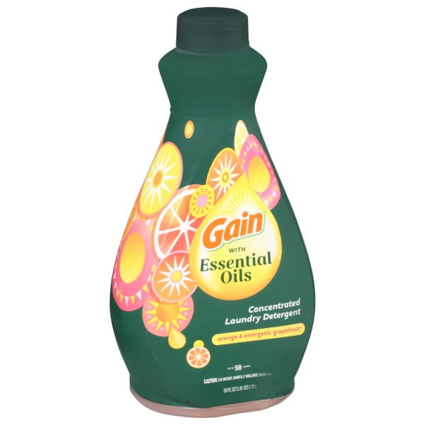 Gain with Essential Oils Liquid Laundry Detergent, The Uplifting Scent