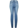 thumbnail image 2 of 2Luver, Women's, Stretchy 5 Pocket Skinny Light Denim Jeans, Light Blue, 1, 2 of 2