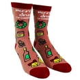 thumbnail image 2 of Women's Merry Drunkmas Socks Funny Christmas Party Beer Wine Lover Novelty Footwear, 2 of 9