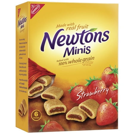 Nabisco Newton's Mini Strawberry Fruit Chewy Cookies, 1.34 Oz., 6 Count