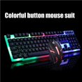 thumbnail image 1 of USB Gaming Keyboard and USB Mouse Combo LED Backlit Keyboard Firm Durable Colorful Glowing Gaming Mouse Computer Accessories, 1 of 9