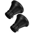 thumbnail image 3 of MERRYHAPY 2Pcs Curtains Rod Ends Caps Black for Home Decor, 3 of 8