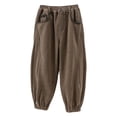 thumbnail image 5 of Edvintorg Boys Pants Size 10-12 Elastic Waisted Loose Casual Corduroy Trouser Fall Winter Straight Leg Athletic Cuffed Pant with Pocket Boy Clothes, 5 of 5