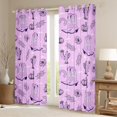 thumbnail image 2 of Erosebridal Purple Cowgirl Boots Curtains for Living Room,Cactus Plant BlackoutCurtains Set of 2 (42x63),Vintage Farm Style Curtains and Drapes (42x63),Microfiber Bedroom Decor, 2 of 7