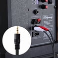 thumbnail image 2 of Aux Auxiliary 3.5Mm Audio Male To 2 Rca Y Male Stereo Cable Cord Wire Plug 4.4Ft, 2 of 6