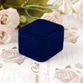 thumbnail image 5 of BNNG Engagement Ring Boxes Jewelry Ring Gift Square Lid Jewelry Earring Ring Display Storage Organizer Box Case Gift For Proposal Wedding Birthday Velvet Ring Box Assorted Color, 5 of 9