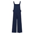thumbnail image 4 of HBFAGFB Jumpsuits for Women Tie Shoulder Overall Long Pants Versatile Wide Leg Rompers Navy Size L, 4 of 9