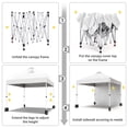 thumbnail image 5 of TROPOW 10x10ft Pop Up Canopy Tent with 1 Sidewall, Portable Instant Commercial Canopy Patio Tent with Vented Top Roller Bag 4 Sandbags 4 Ropes and 8 Tent Stakes, White, 5 of 7